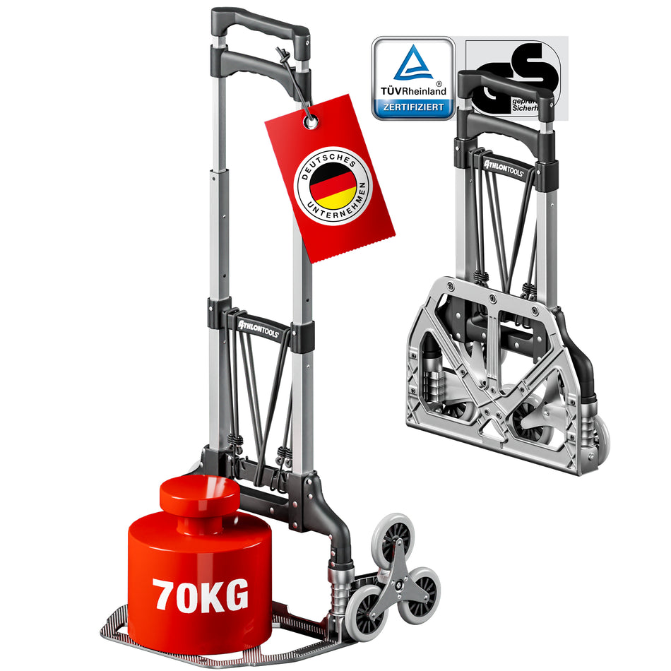 Aluminium Treppensteiger-Sackkarre klappbar CLASSIC