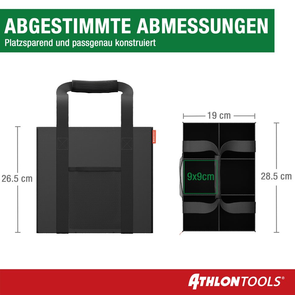 ATHLON TOOLS Flaschentaschen 2er Set 6 Fächer je 1,5L