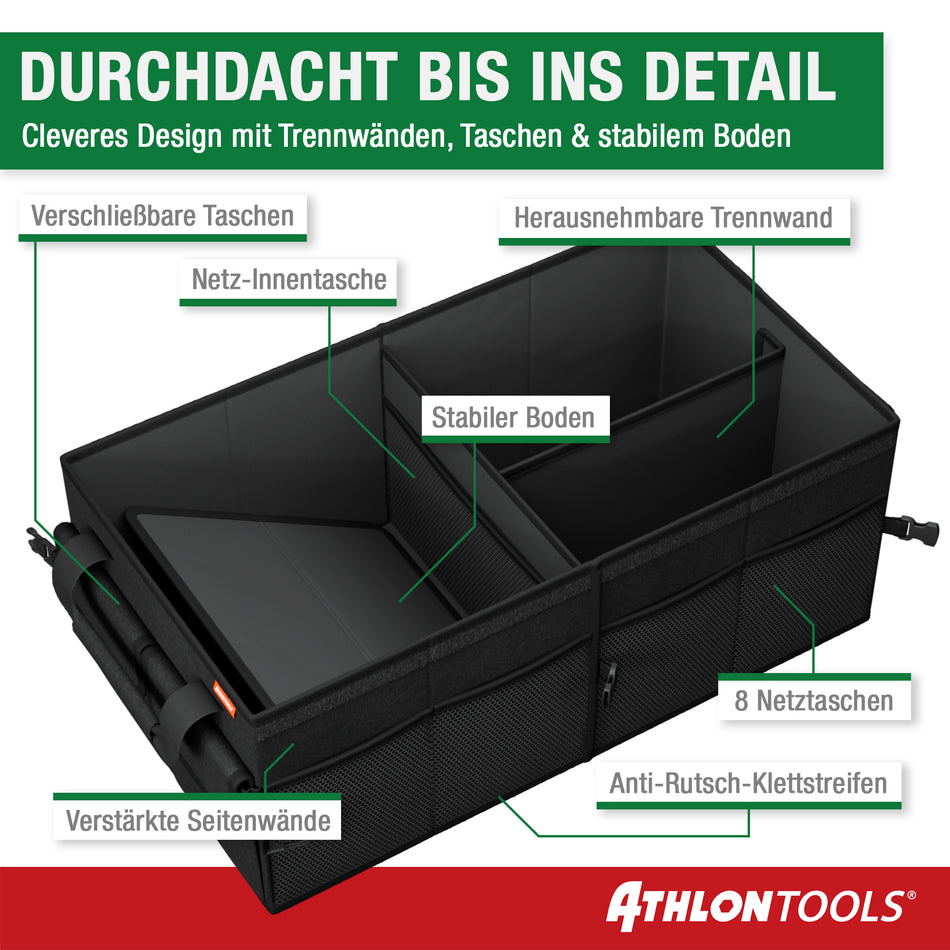 ATHLON TOOLS Kofferraum-Organizer XXL