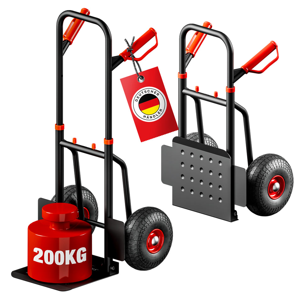 ATHLON TOOLS Schwerlast Sackkarre Vollgummireifen 200kg