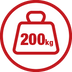 Bis 200 kg Tragkraft