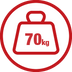 Nur 3,2 kg — bis 70 kg