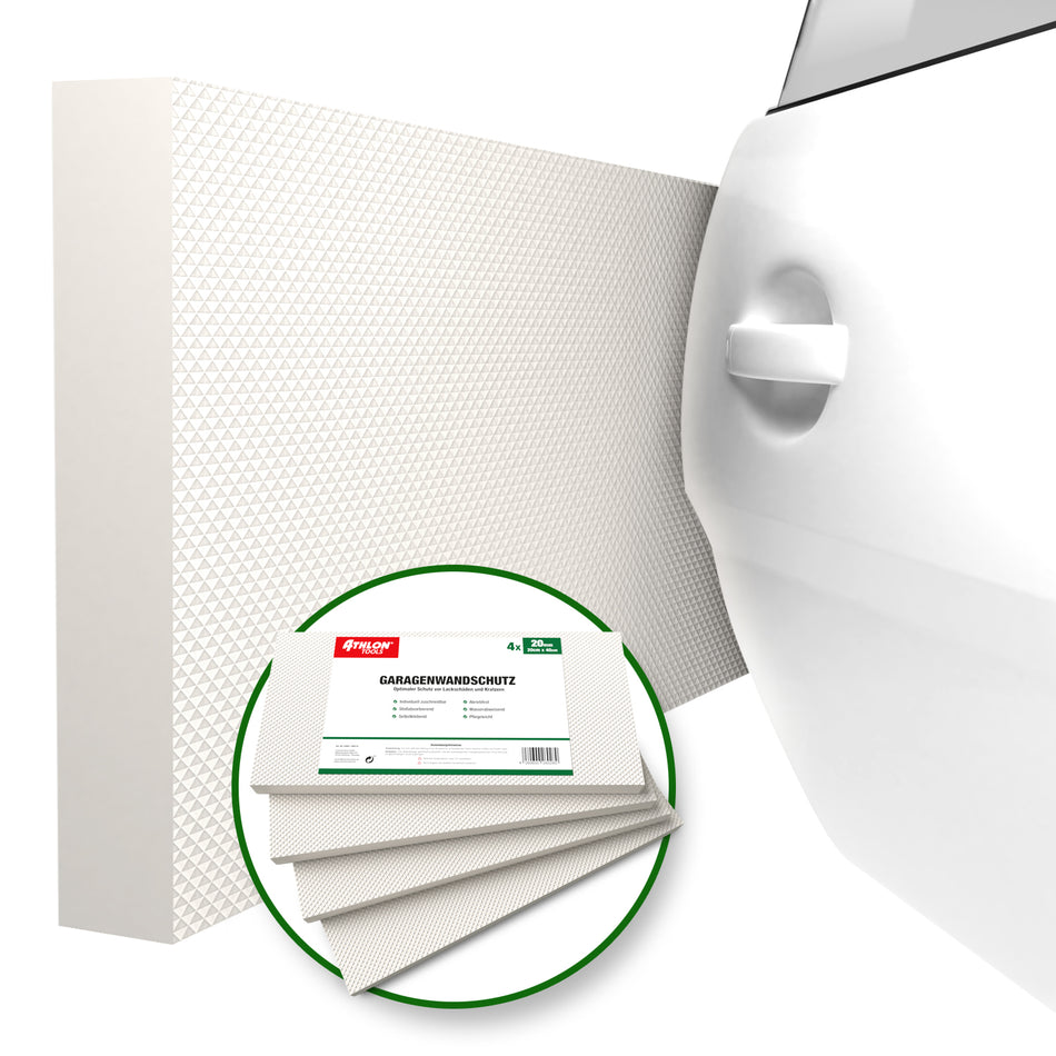 MaxProtect Garagen-Wandschutz Selbstklebend (Weiß)