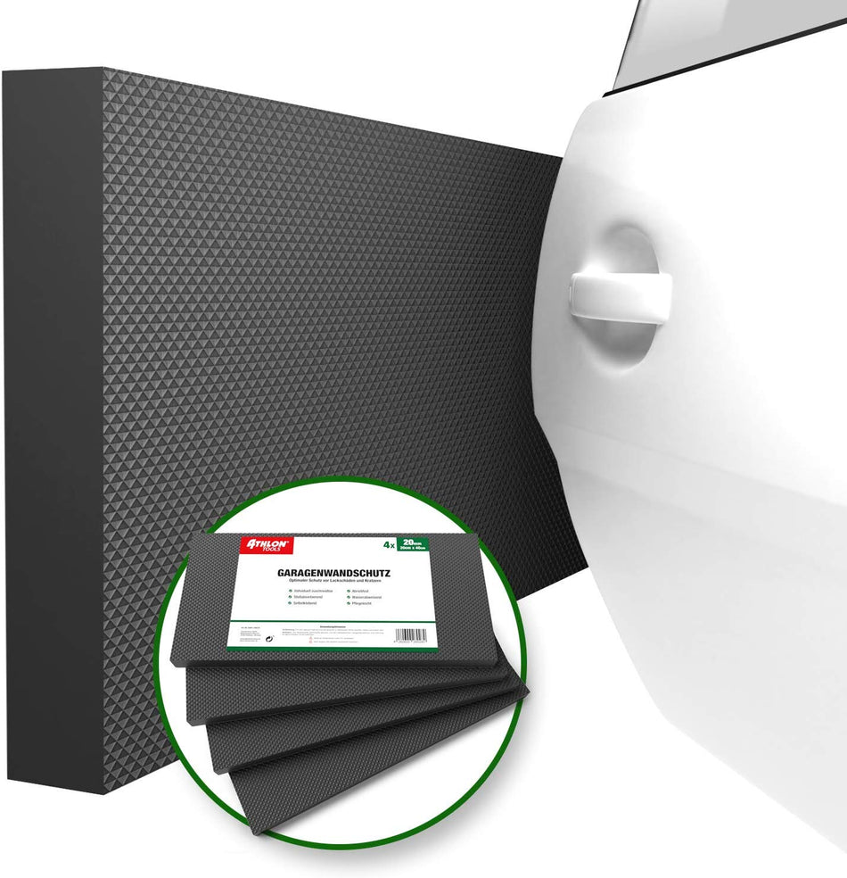 MaxProtect Garagen-Wandschutz Selbstklebend (Schwarz)