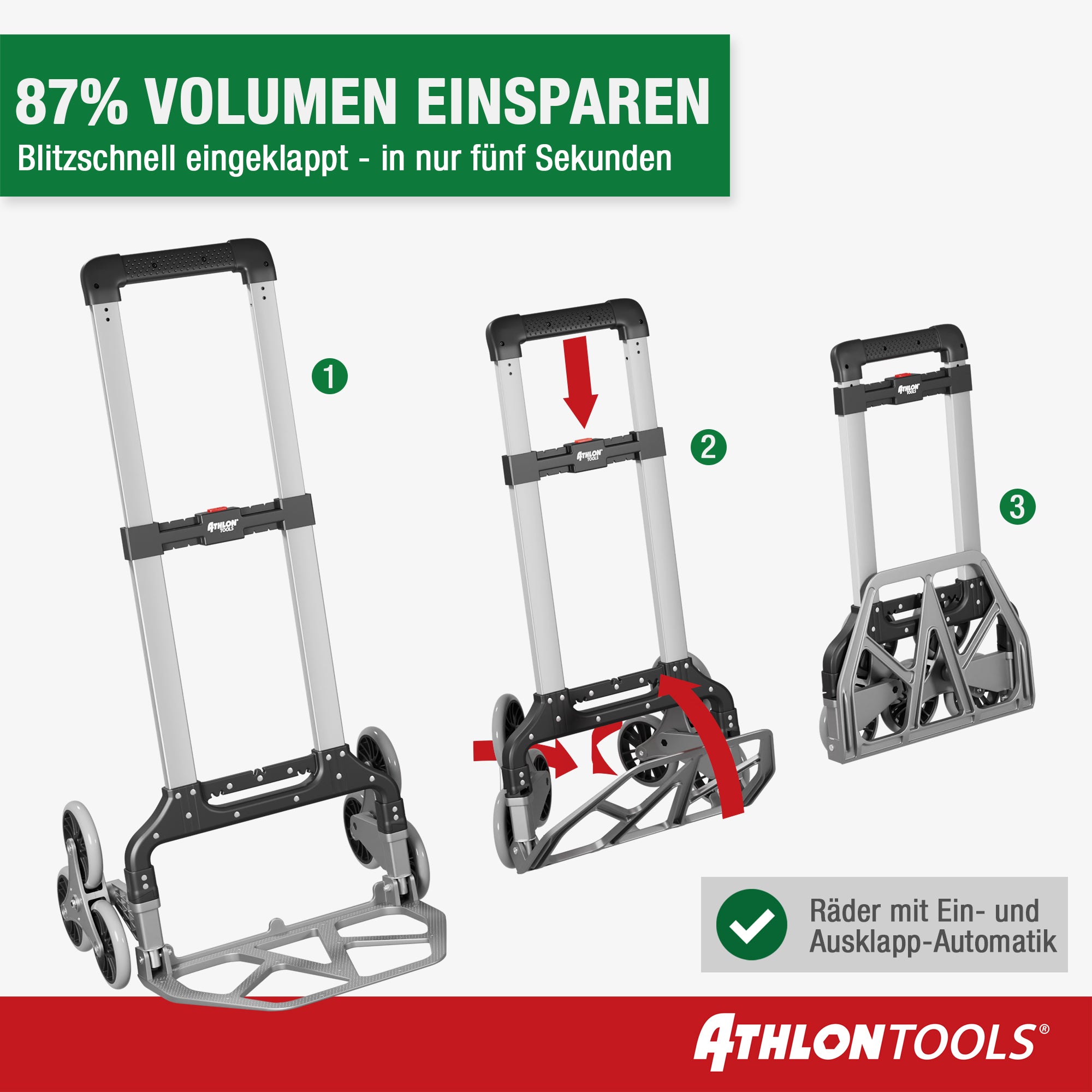 Athlon Tools Aluminium Treppensteiger-sackkarre Klappbar Rechnung V11485 online kaufen Athlon Tools Aluminium Treppensteiger-sackkarre Klappbar Rechnung V11485 online kaufen